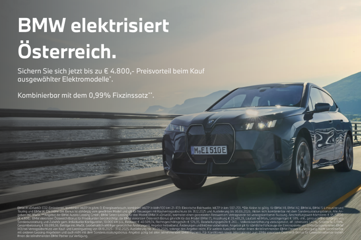 BMW elektrisiert Österreich