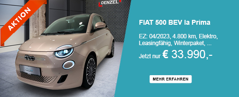 Fiat 500 Elektro jetzt günstig kaufen